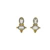 Double Gem Studs Moonstone