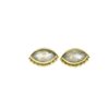 Ornate Oval Studs Moonstone & Labradorite