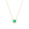 Sparkly Green Gemstone Necklace