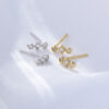 Trio Crystal Studs