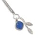 Irregular Opal And Leaf Charm Necklace