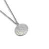 Printed Leaf Disc Necklace