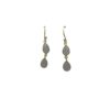 Double Teardrop Earrings Moonstone