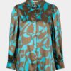 EsQualo Blouse Sateen Expressive Roots