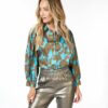 EsQualo Blouse Sateen Expressive Roots