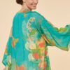 Powder Hummingbird Kimono Jacket – Aqua