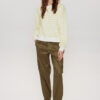 Numph Myra Limelight Stripe Sweater