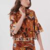 Derhy Rhodes Brown Blouse