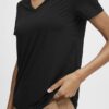 B.Young Rexima Black V-Neck T-Shirt