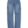 B.Young Kato Light Blue Denim Cargo Jeans