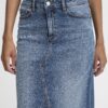 B.Young Leya Mid Blue Denim Skirt