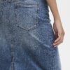 B.Young Leya Mid Blue Denim Skirt