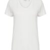 B.Young Rexima White V-Neck T-Shirt