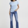 B.Young Pamila Vista Blue Striped T-Shirt