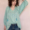 Gabrielle Parker Tassel Top Aqua