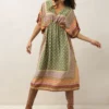 One Hundred Stars Moorish Green String Dress