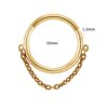 Waterproof Gold Chain Hoop