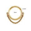 Waterproof Gold Chain Hoop