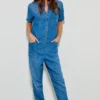 Five Jeans Blue Elaine Jumpsuit