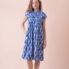 Handprint Dream Apparel Lacey Dress Blue Diamond