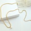 Waterproof Pearl Necklace – Thick Chain