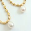 Waterproof Pearl Necklace – Thick Chain