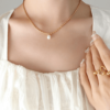 Waterproof Pearl Necklace – Thick Chain