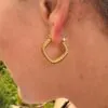Waterproof Twisted Hoops