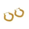Waterproof Twisted Hoops