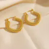 Waterproof Twisted Hoops
