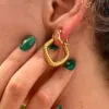Waterproof Twisted Hoops