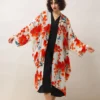 One Hundred Stars Acer Red Grande Kimono