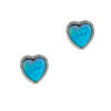 Medium Opalite Heart Studs