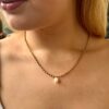 Waterproof Pearl Necklace – Thick Chain