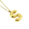 Waterproof Smooth Initial Necklace  (A, C, E, I, J, K, l, M, S)