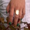 Waterproof Mother of Pearl Ripple Ring