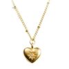 Waterproof Cubic Zirconia Heart Necklace