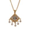 Waterproof Cubic Zirconia Eye Drop Necklace