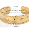 Waterproof Chunky Dot Textured Bangle