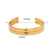 Waterproof Smooth Ribbed Bangle