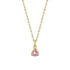 Triangle Birthstone Necklace