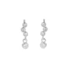 Elegant Drop Bezel Set Crystal Studs