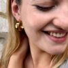 Waterproof Simple Smooth Stud Hoops