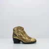 Nemonic Gold Ankle Boots