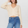 Numph Mirna Sandshell Cropped Cardigan