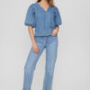 Numph Toronto Medium Blue Denim Blouse