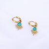 Waterproof Removable Turquoise Ray Hoops