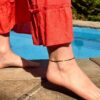 Waterproof Square Bead Anklet