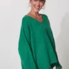 The Haven Emerald Green Abisko Jumper