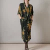 One Hundred Stars Chrysanthemum Black Rachel Dress